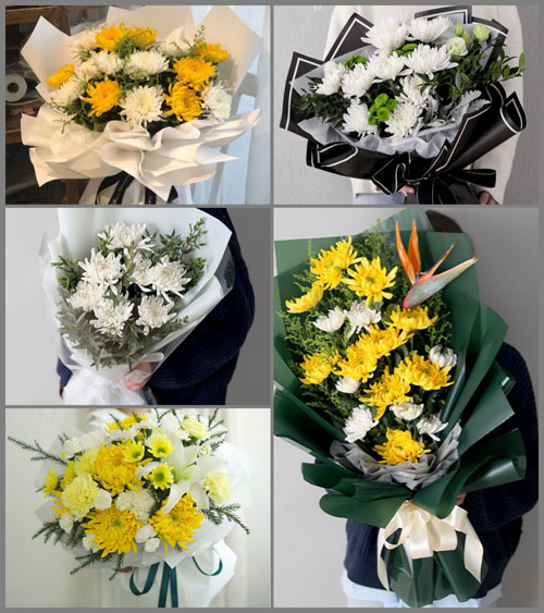 山东莱芜莱城区牛泉镇马小庄村白事花束代送